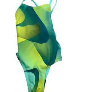 Nike GIRLS Spectrum Modern Back One-Piece Swimsuit -XS 6/8 YEARS